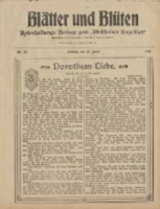 Blätter und Blüten: unterhaltungs-Beilage zum "Wollsteiner Tageblatt" 1908.04.19 Nr16