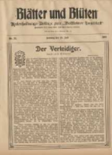 Blätter und Blüten: unterhaltungs-Beilage zum "Wollsteiner Tageblatt" 1908.07.19 Nr29