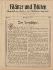 Blätter und Blüten: unterhaltungs-Beilage zum "Wollsteiner Tageblatt" 1908.07.26 Nr30