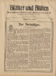 Blätter und Blüten: unterhaltungs-Beilage zum "Wollsteiner Tageblatt" 1908.08.16 Nr33