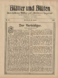 Blätter und Blüten: unterhaltungs-Beilage zum "Wollsteiner Tageblatt" 1908.08.23 Nr34