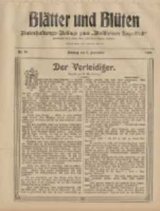 Blätter und Blüten: unterhaltungs-Beilage zum "Wollsteiner Tageblatt" 1908.09.06 Nr36