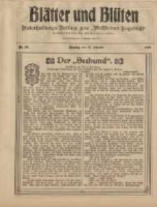 Blätter und Blüten: unterhaltungs-Beilage zum "Wollsteiner Tageblatt" 1908.10.18 Nr42
