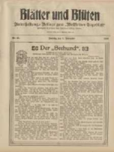 Blätter und Blüten: unterhaltungs-Beilage zum "Wollsteiner Tageblatt" 1908.11.08 Nr45
