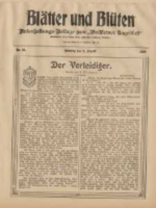 Blätter und Blüten: unterhaltungs-Beilage zum "Wollsteiner Tageblatt" 1908.08.02 Nr31