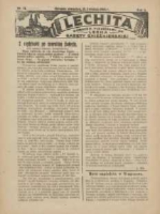 Lechita: dodatek niedzielny do Lecha - Gazety Gnieźnieńskiej 1925.04.16 R.2 Nr14