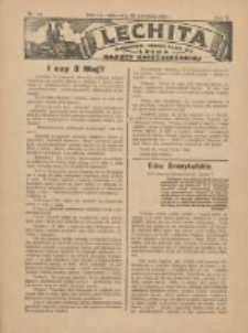 Lechita: dodatek niedzielny do Lecha - Gazety Gnieźnieńskiej 1925.04.30 R.2 Nr16