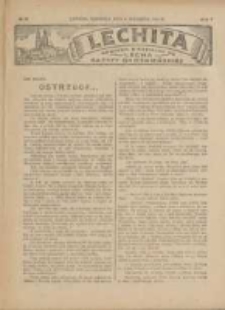 Lechita: dodatek niedzielny do Lecha - Gazety Gnieźnieńskiej 1928.09.02 R.5 Nr36