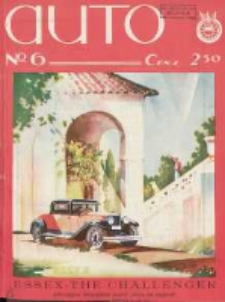 Auto: ilustrowane czasopismo sportowo-techniczne: organ Automobilklubu Polski oraz Klubów Afiliowanch: revue sportive et technique de l' automobile: organe officiel de l'Automobile-Club de Pologne et des clubs afiliés 1929 czerwiec R.8 Nr6