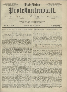 Schlesisches Protestantenblatt. 1871.12.09 Jg.1 No24
