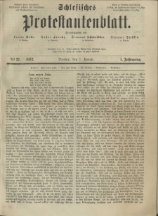 Schlesisches Protestantenblatt. 1872.01.01 Jg.1 No27