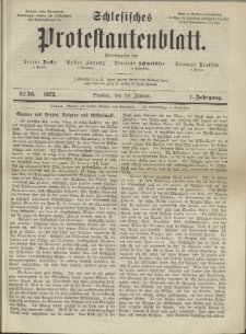 Schlesisches Protestantenblatt. 1872.01.20 Jg.1 No30