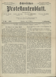 Schlesisches Protestantenblatt. 1872.03.02 Jg.1 No36
