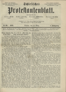 Schlesisches Protestantenblatt. 1872.03.23 Jg.1 No39