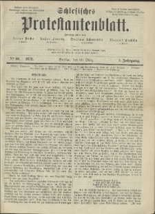 Schlesisches Protestantenblatt. 1872.03.30 Jg.1 No40