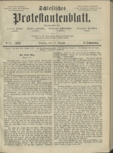 Schlesisches Protestantenblatt. 1872.08.17 Jg.2 No7