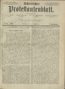Schlesisches Protestantenblatt. 1872.09.14 Jg.2 No11