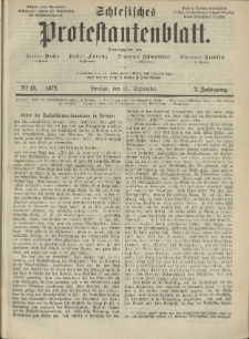 Schlesisches Protestantenblatt. 1872.09.21 Jg.2 No12