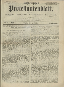 Schlesisches Protestantenblatt. 1872.10.05 Jg.2 No14