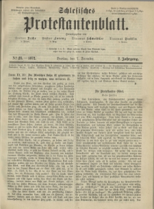 Schlesisches Protestantenblatt. 1872.12.07 Jg.2 No23