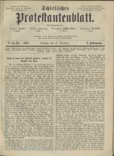 Schlesisches Protestantenblatt. 1872.12.21 Jg.2 No25-26