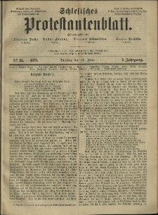 Schlesisches Protestantenblatt. 1873.06.21 Jg.3 No25