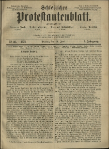 Schlesisches Protestantenblatt. 1873.06.21 Jg.3 No25