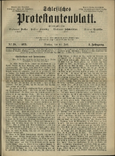 Schlesisches Protestantenblatt. 1873.07.12 Jg.3 No28