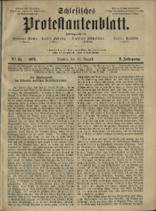 Schlesisches Protestantenblatt. 1873.08.30 Jg.3 No35