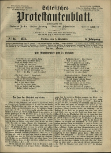 Schlesisches Protestantenblatt. 1873.11.01 Jg.3 No44