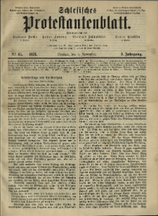 Schlesisches Protestantenblatt. 1873.11.08 Jg.3 No45
