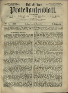 Schlesisches Protestantenblatt. 1873.11.29 Jg.3 No48