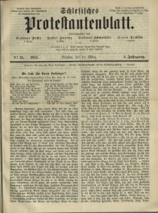 Schlesisches Protestantenblatt. 1874.03.14 Jg.4 No11