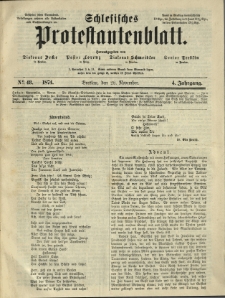 Schlesisches Protestantenblatt. 1874.11.28 Jg.4 No48