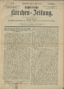 Schlesische Kirchen-Zeitung. 1876.07.15 Jg.6 No3