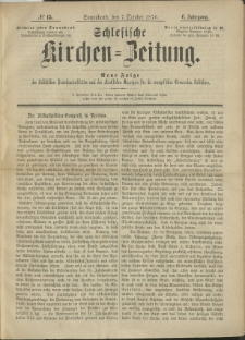 Schlesische Kirchen-Zeitung. 1876.10.07 Jg.6 No15