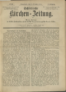 Schlesische Kirchen-Zeitung. 1876.10.21 Jg.6 No17