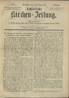 Schlesische Kirchen-Zeitung. 1877.02.10 Jg.7 No6