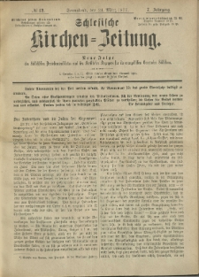 Schlesische Kirchen-Zeitung. 1877.03.24 Jg.7 No12