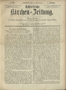 Schlesische Kirchen-Zeitung. 1877.07.14 Jg.7 No28