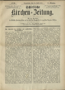 Schlesische Kirchen-Zeitung. 1877.07.21 Jg.7 No29