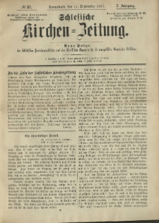 Schlesische Kirchen-Zeitung. 1877.09.15 Jg.7 No37