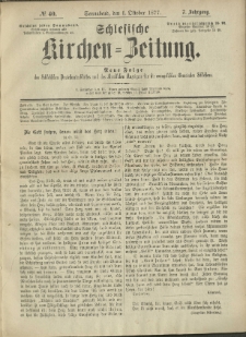 Schlesische Kirchen-Zeitung. 1877.10.06 Jg.7 No40