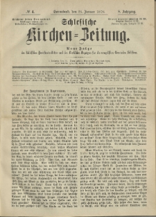Schlesische Kirchen-Zeitung. 1878.01.26 Jg.8 No4