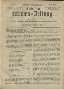 Schlesische Kirchen-Zeitung. 1878.03.30 Jg.8 No13
