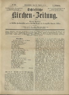 Schlesische Kirchen-Zeitung. 1878.04.20 Jg.8 No16