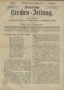 Schlesische Kirchen-Zeitung. 1878.08.10 Jg.8 No32