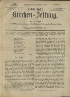 Schlesische Kirchen-Zeitung. 1878.08.31 Jg.8 No35