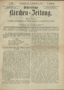 Schlesische Kirchen-Zeitung. 1878.09.27 Jg.8 No39