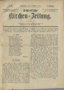 Schlesische Kirchen-Zeitung. 1878.10.05 Jg.8 No40